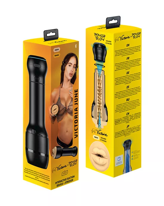 Feel Victoria June Mouth Stroker And Powerblow Combo Set