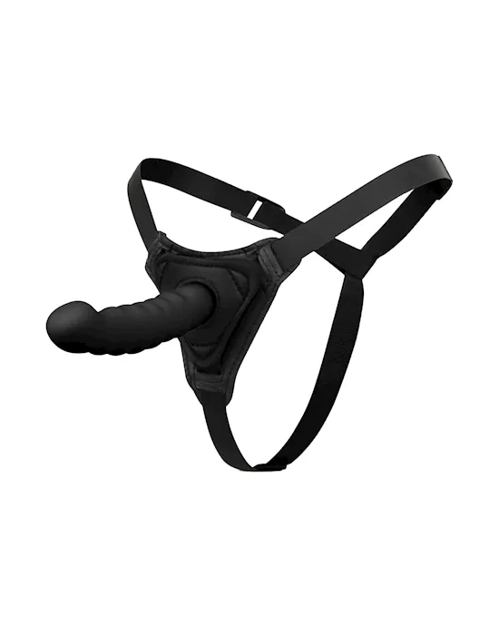 Ribbed Thruster Strap-On