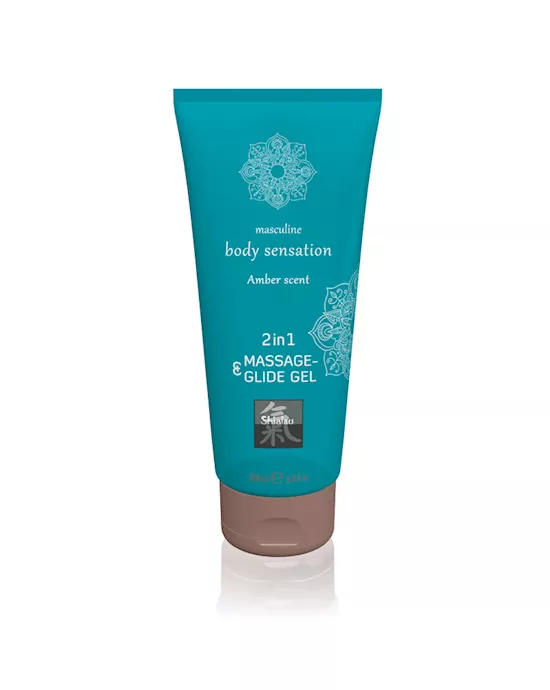 Shiatsu 2 in 1 Amber Scented Massage & Glide Gel 200ml