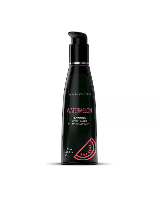 Wicked Aqua Watermelon Flavoured Water Based Lubricant 120ml