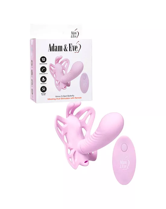 Adam & Eve Venus G-Spot Butterfly Wearable Vibrator with Remote