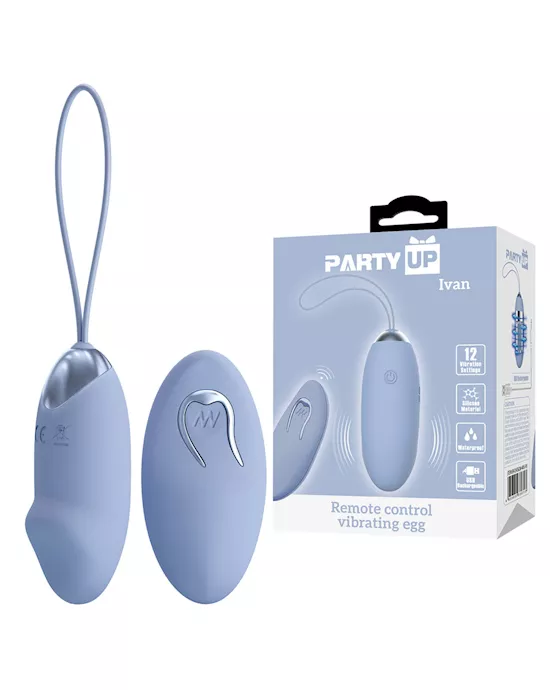 Party Up Ivan Vibrating Egg with Wireless Remote