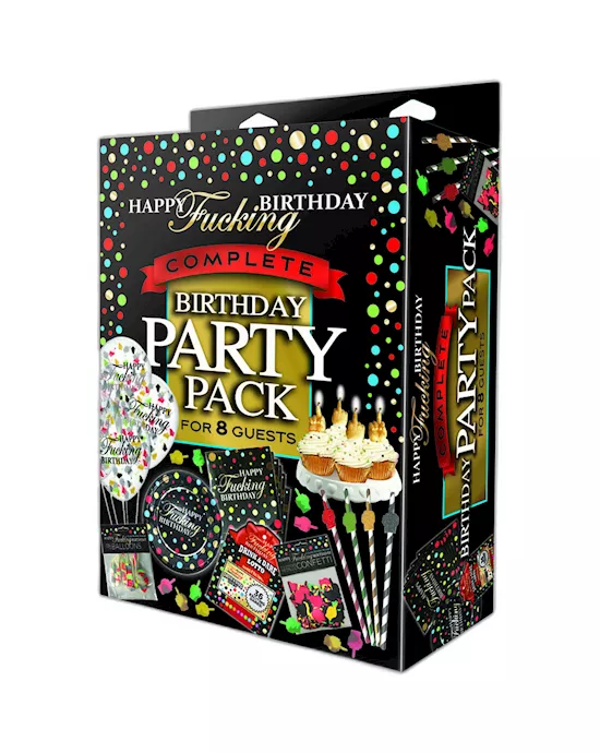 Happy F**king Birthday Complete Party Pack Party Set for 8 People