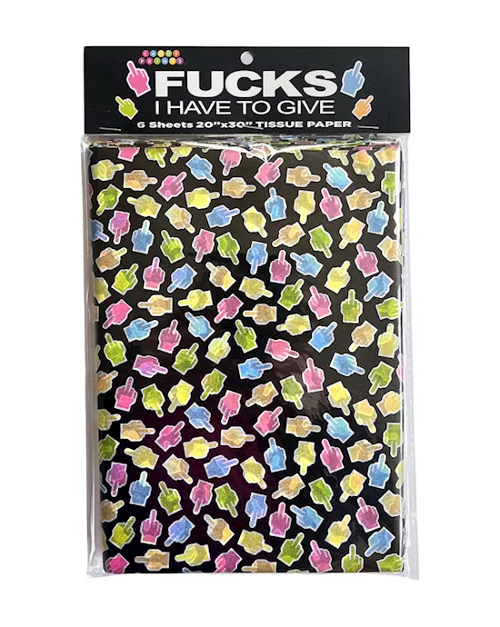 Fucks I Have To Give Tissue Paper Sheets Novelty Decoration Sheets 6 Pack