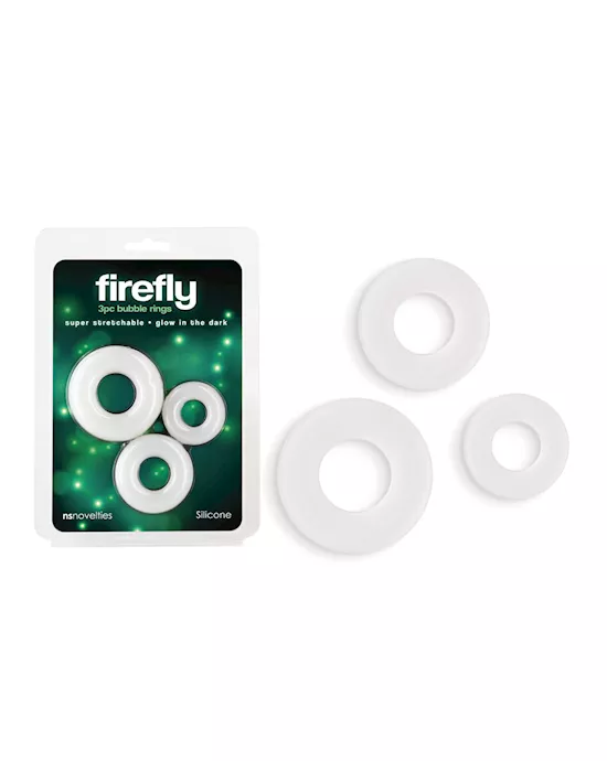 Firefly 3pc Bubble Cock Rings