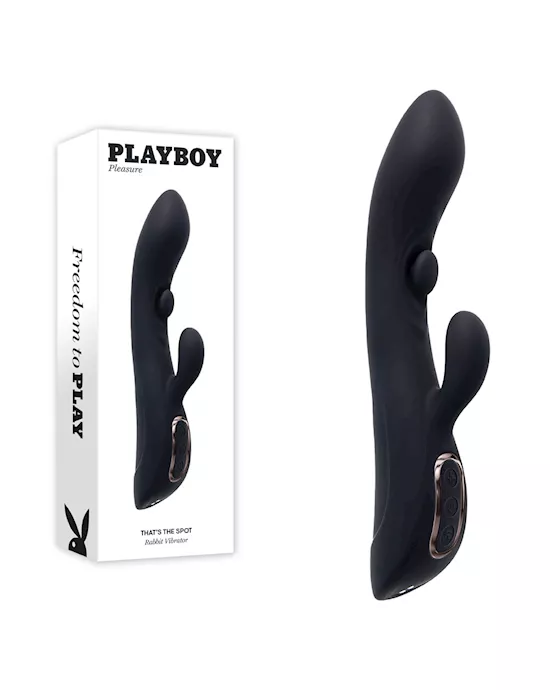 Playboy Pleasure That’s The Spot Rabbit Vibrator with G-Spot Tapper