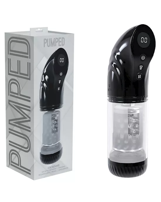 Pumped Strokemate Sucking Rotating and Thrusting Auto Masturbator