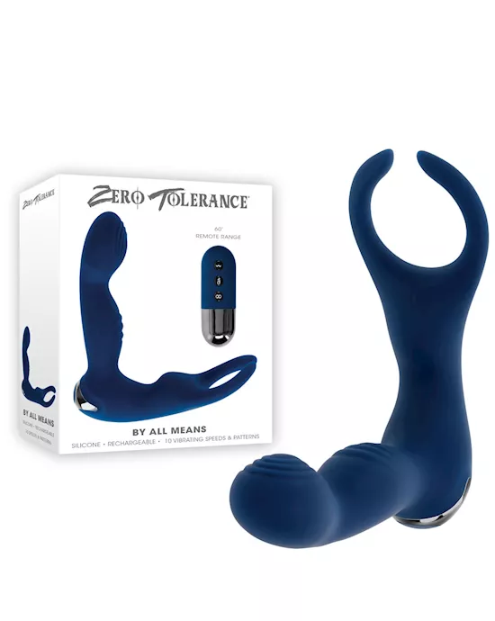 Zero Tolerance By All Means Prostate Massager with Cock Ring