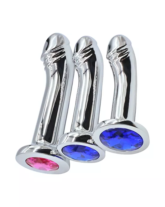 Phallic Curved Anal Plug Set