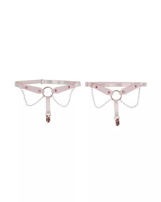 Peaches N Creame Pearl Garters