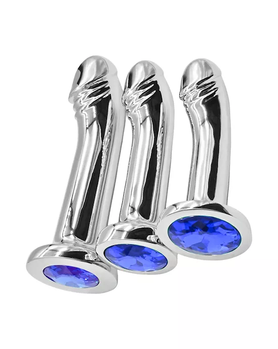 Phallic Curved Anal Plug Set