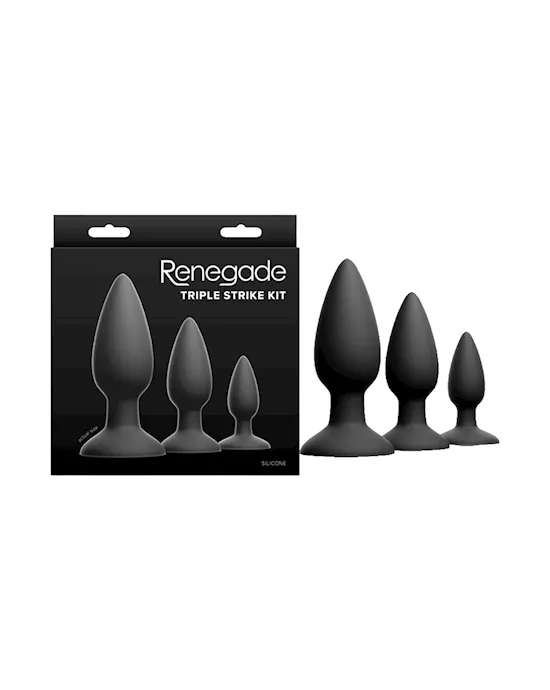 Renegade Triple Strike Anal Plug Kit