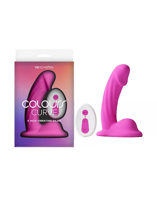 Colours Curve Vibrating Dildo 5 Inch