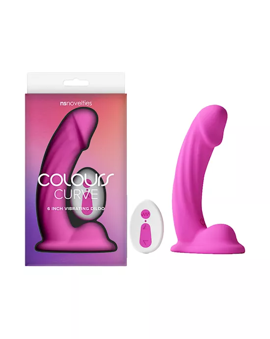 Colours Curve Vibrating Dildo 6 Inch