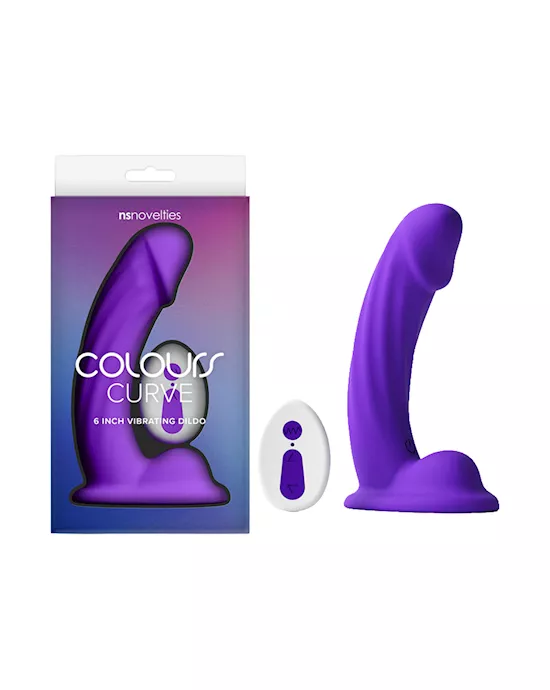 Colours Curve Vibrating Dildo 6 Inch