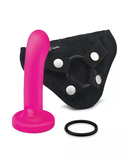 Pop Dildo & Harness Set 5.5 Inch