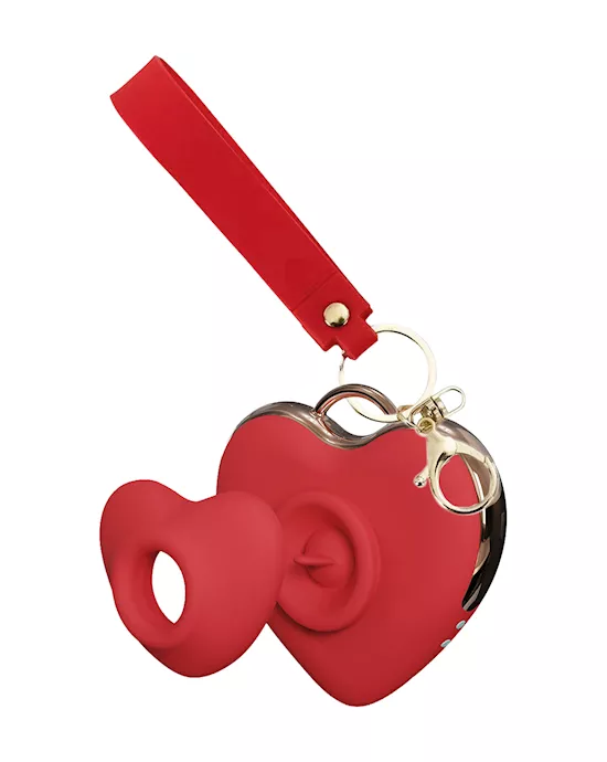 Heart Keyring Suction Vibrator