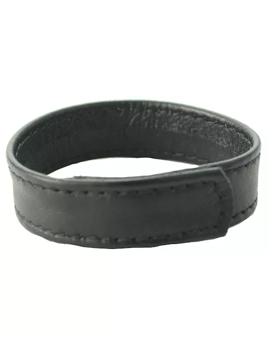 Leather Cock Ring with Velcro