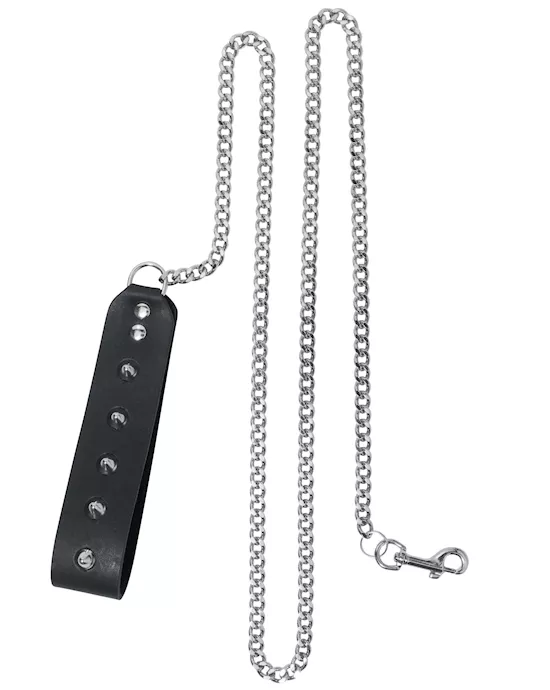 4 Chain Leash with Studs