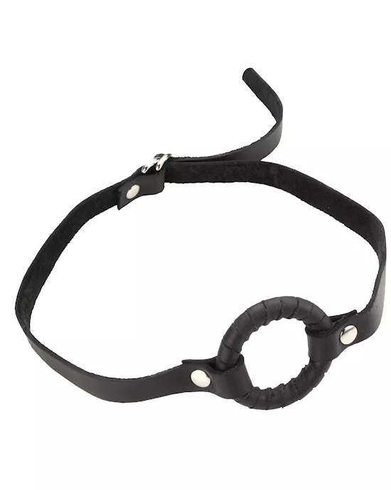 15 O-Ring Leather Mouth Gag