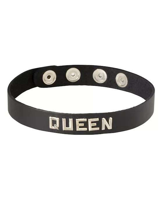 LEATHER COLLAR QUEEN