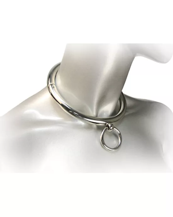 Ladies Rolled Steel Collar with Ring