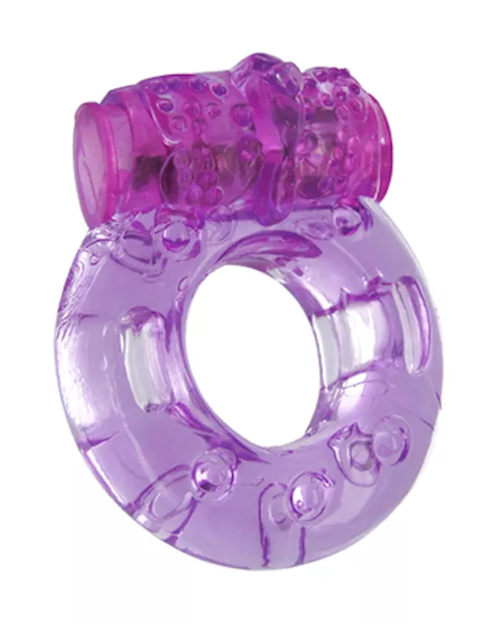 Purple Orgasmic Vibrating Cockring