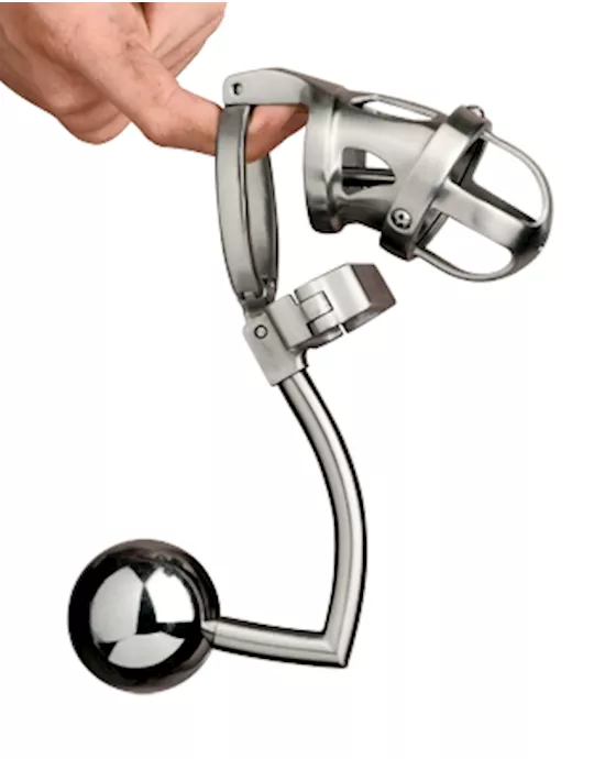 Deluxe Chastity Cage With Accessories