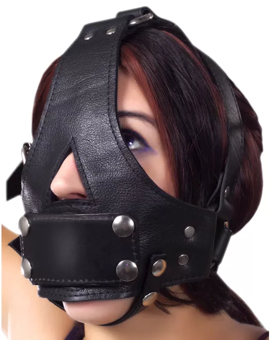 Strict Leather Bishop Head Harness with Removable Gag