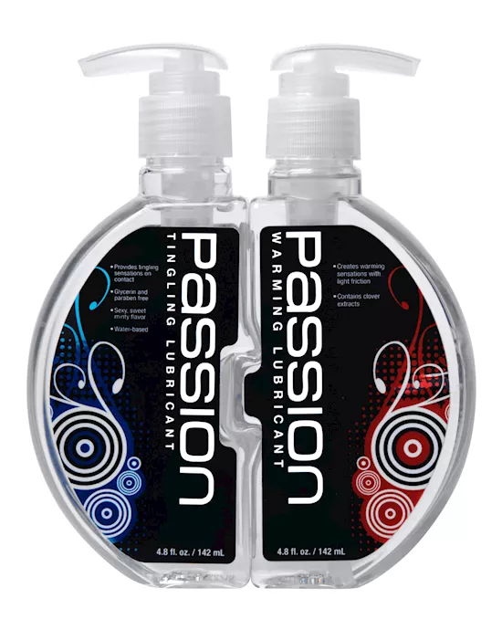 Passion Warming and Tingling Lube Combo 96 oz