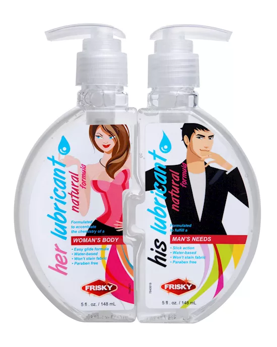 His and Hers Couples Lube Combo Pack 10 oz