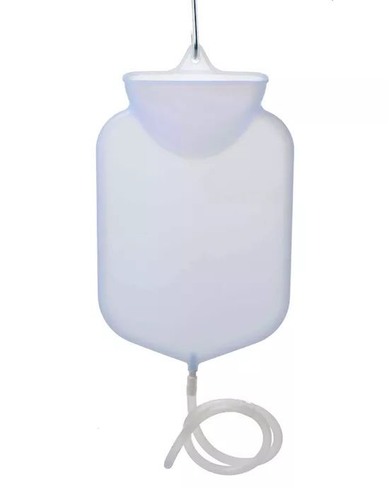Silicone Open Flow Top Douche and Enema Bag