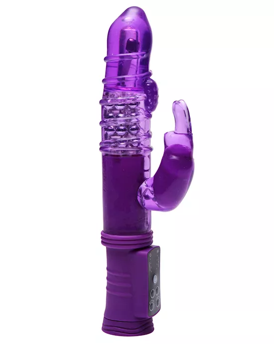 Super 8 Twisting Rabbit Vibe with Internal Beads