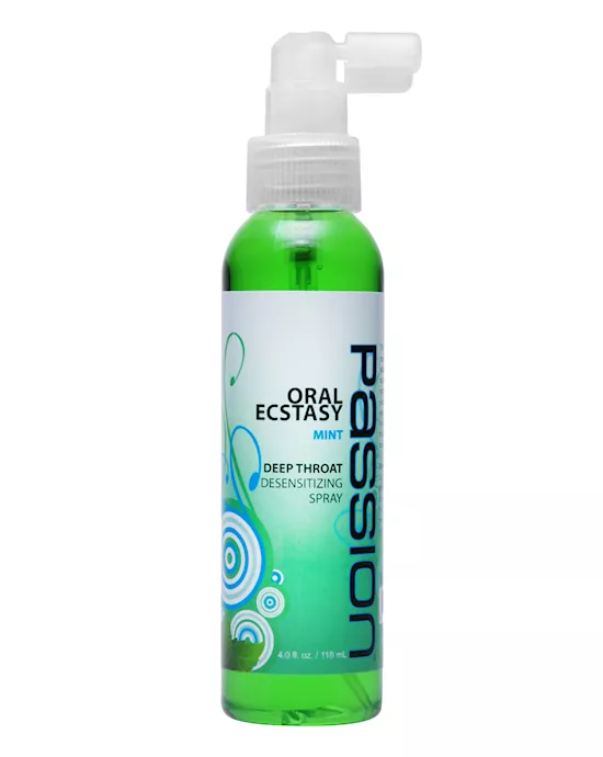 Oral Ecstasy Mint Flavored Deep Throat Numbing Spray- 4 oz