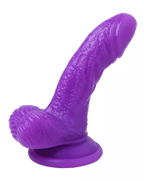 Silicone 4 Inch Realistic Suction Cup Mini Dildo
